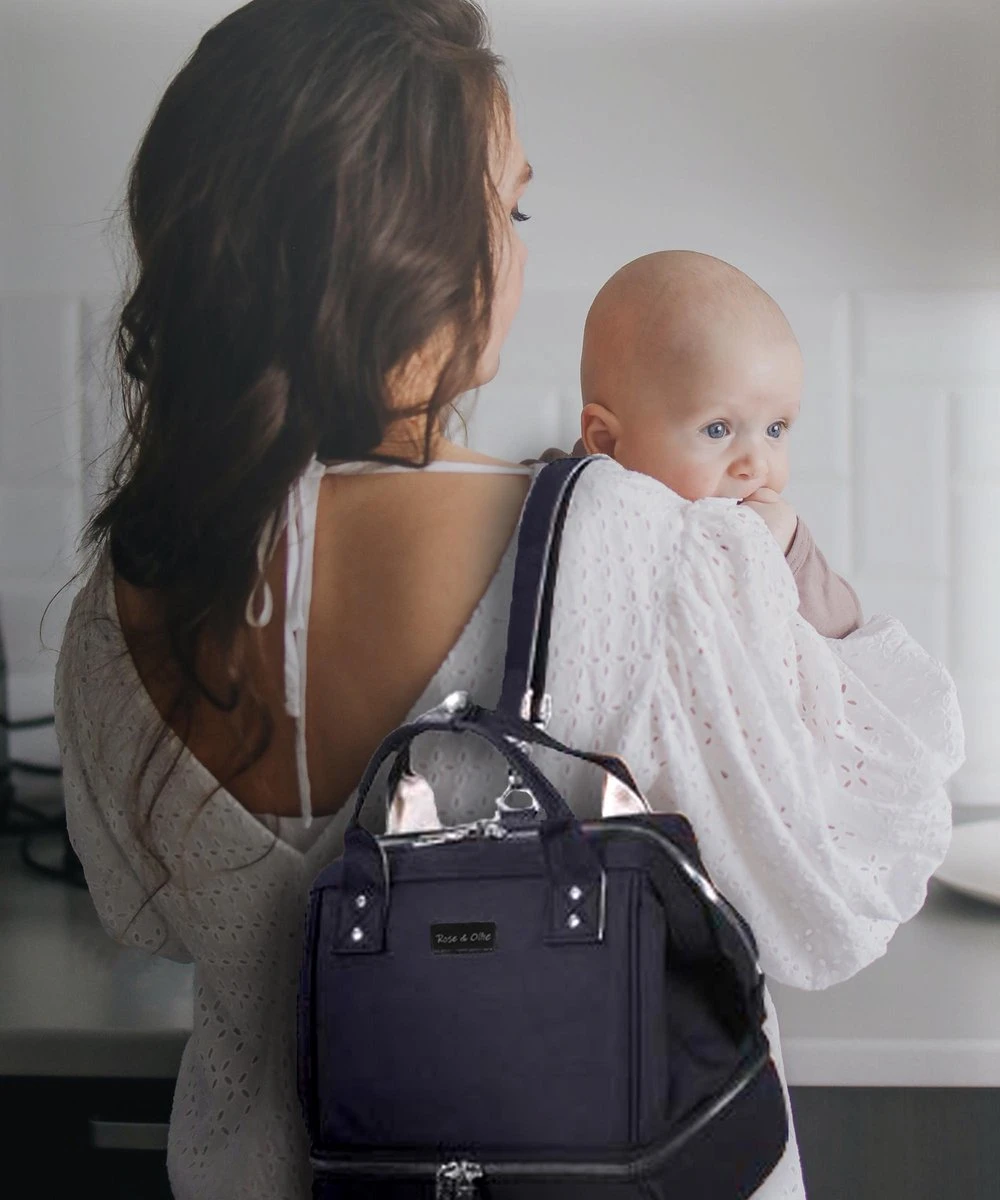 Rose & Ollie Kleine Kolftas Handtas Model Zwart - Koeltas Moedermelk 7 Rose & Ollie Kleine Kolftas Handtas Model Zwart - Koeltas Moedermelk - Afbeelding 5