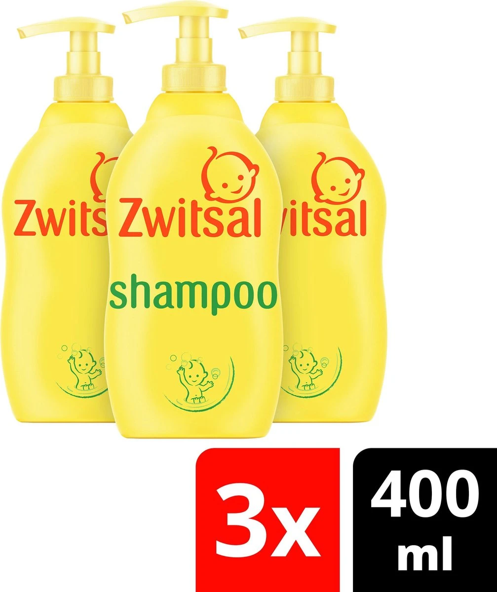 Zwitsal Baby Shampoo - 3 X 400 Ml - Voordeelverpakking 3 Zwitsal Baby Shampoo - 3 X 400 Ml - Voordeelverpakking