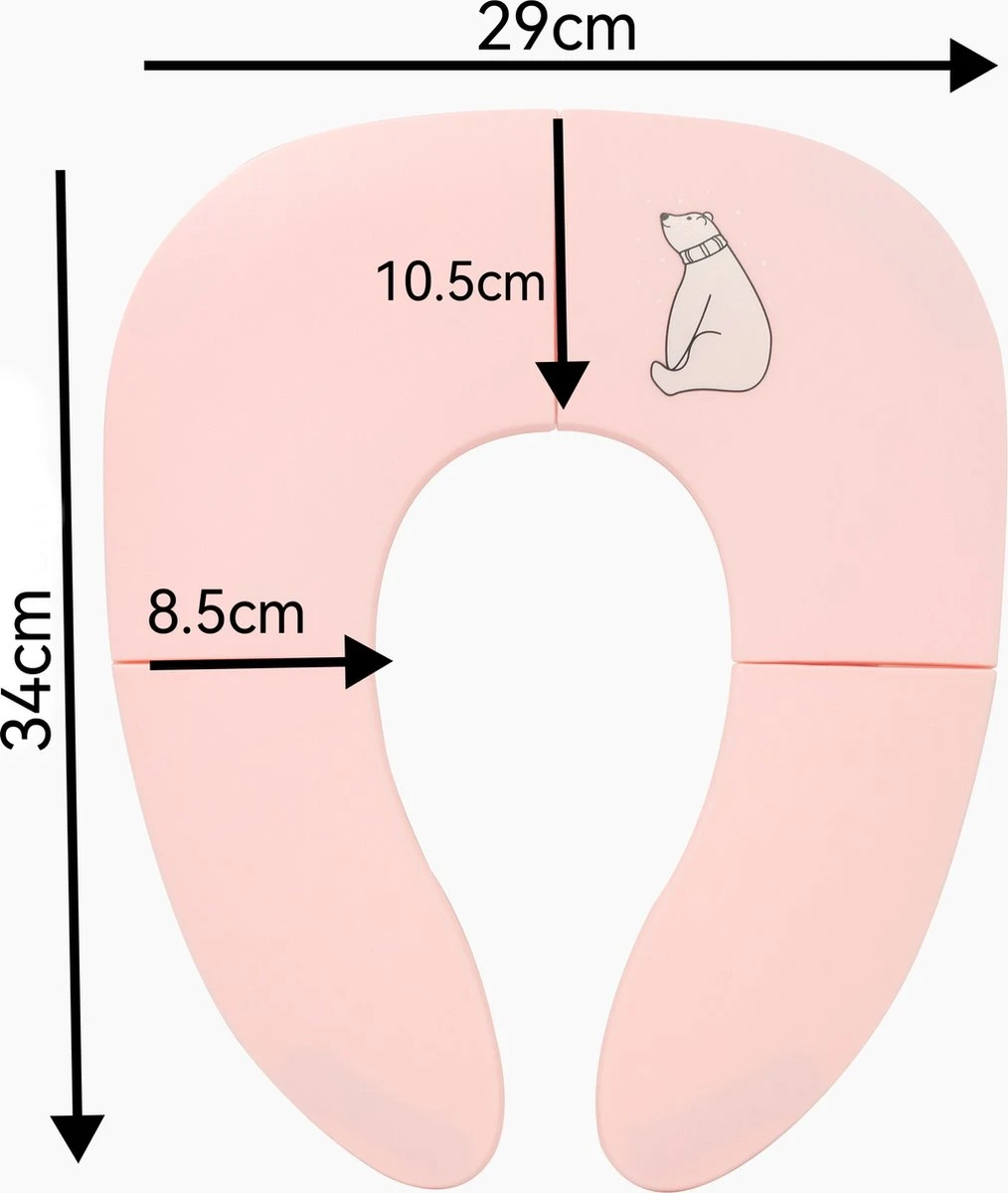 Kinder WC (roze) Bril Opvouwbaar Licht Ontwerp Hygiënisch Voor Onderweg WC Bril Voor Zindelijkheidstraining Makkelijk Mee Te Nemen Gratis Tasje Bijgeleverd 3 Kinder WC (roze) Bril Opvouwbaar Licht Ontwerp Hygiënisch Voor Onderweg WC Bril Voor Zindelijkheidstraining Makkelijk Mee Te Nemen Gratis Tasje Bijgeleverd