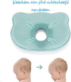 Baby IQ Orthopedisch Baby Hoofdkussen – Traagschuim – Tegen Plat Achterhoofd – Baby Kussen Plat Hoofd - Kraamcadeau – Blauw – Incl Gratis Bandana Slabber -Babyproducten 1045x1200 5