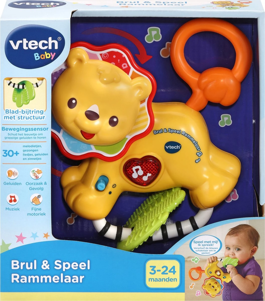 VTech Baby Brul & Speel Rammelaar - Educatief Babyspeelgoed - Bijtring - 3 Tot 24 Maanden 7 VTech Baby Brul & Speel Rammelaar - Educatief Babyspeelgoed - Bijtring - 3 Tot 24 Maanden - Afbeelding 5