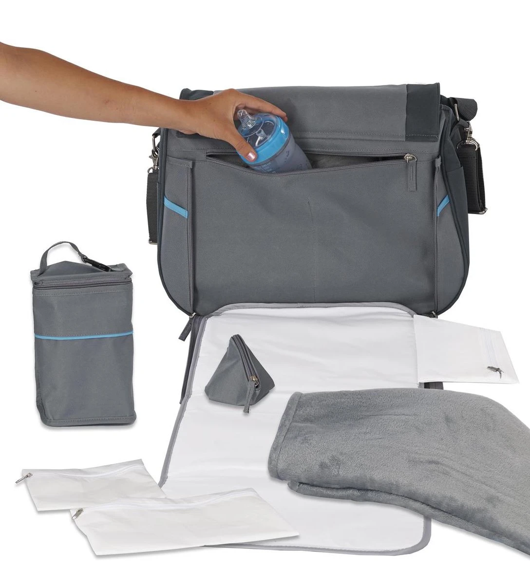 Bo Jungle B-Leisure Grey Verzorgingstas B300420 7 Bo Jungle B-Leisure Grey Verzorgingstas B300420 - Afbeelding 5