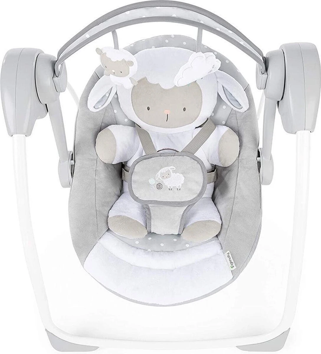 Ingenuity 0m+ Comfort 2 Go Portable Swing™ - Cuddle Lamb / Babyschommel 5 Ingenuity 0m+ Comfort 2 Go Portable Swing™ - Cuddle Lamb / Babyschommel - Afbeelding 3