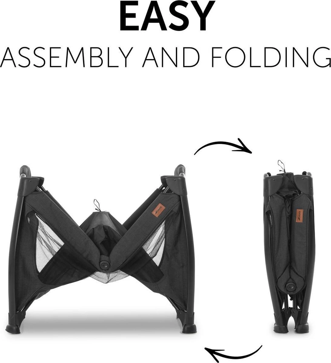 Hauck Play N Relax Center Campingbedje - Zwart 11 Hauck Play N Relax Center Campingbedje - Zwart - Afbeelding 9