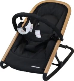 Deryan Rocker Wipstoel - Luxe 2-in-1 - Zwart