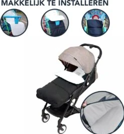 Achaté Voetenzak - Voor Kinderwagen Of Stoeltje – Baby Slaapzak - Autostoel - Wit -Babyproducten 1104x1200