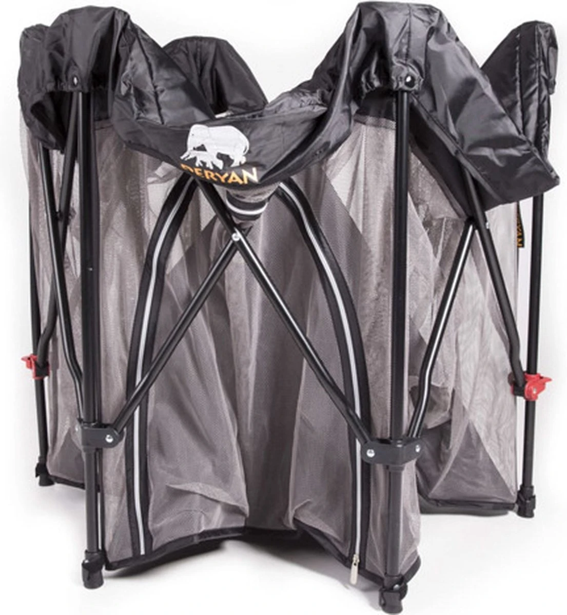 Deryan Draagbare Kinderbox - Zwart - Vaste Matrasbodem - Reisbox - Campingbedje 18 Deryan Draagbare Kinderbox - Zwart - Vaste Matrasbodem - Reisbox - Campingbedje - Afbeelding 16