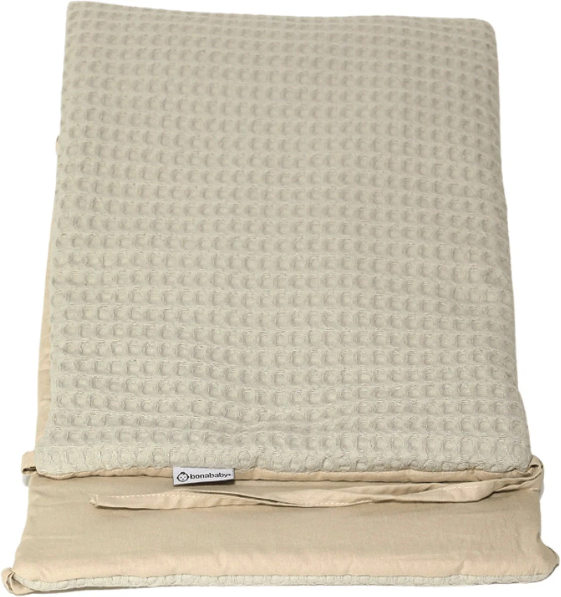 Bedomrander Moskou Beige Wafel Design - Bedbumper 4 Bedomrander Moskou Beige Wafel Design - Bedbumper - Afbeelding 2