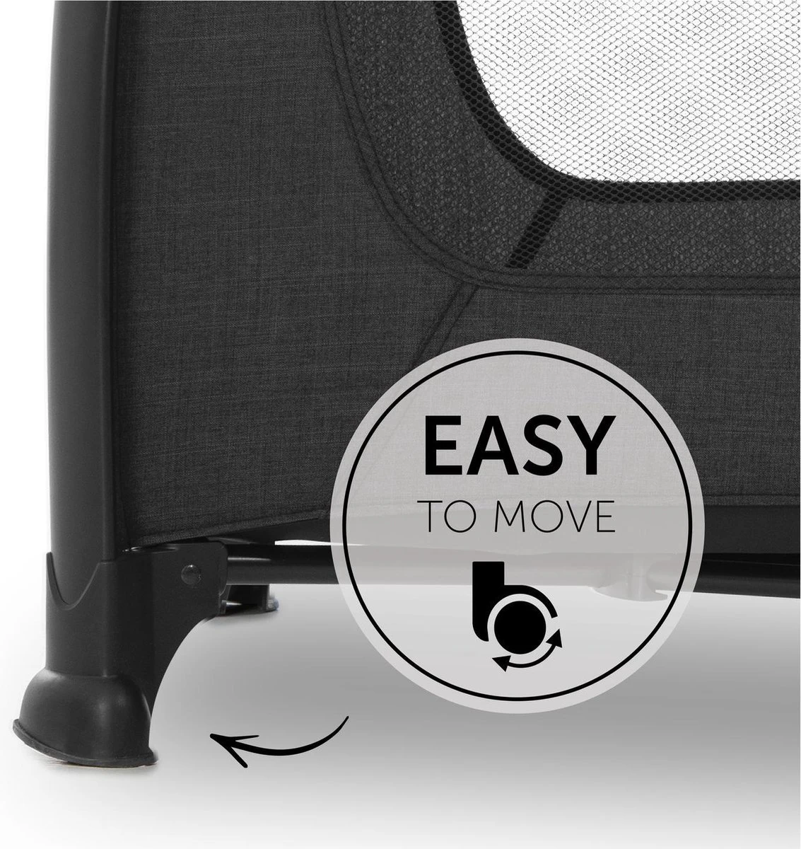 Hauck Play N Relax Center Campingbedje - Zwart 5 Hauck Play N Relax Center Campingbedje - Zwart - Afbeelding 3