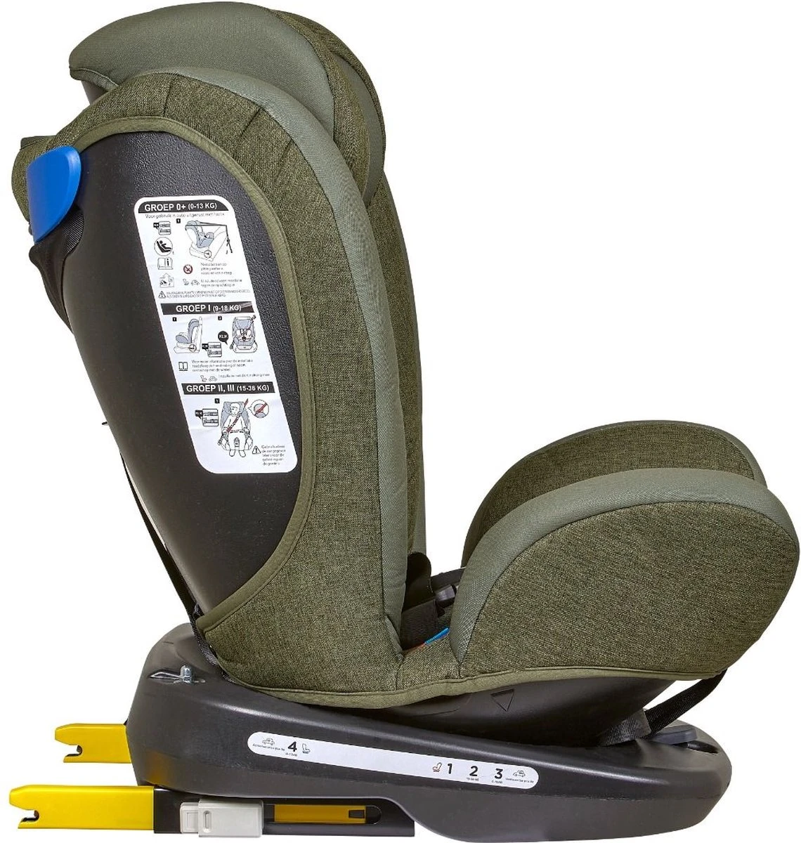 Novi Baby® - Autostoel - Goliath Pro - Isofix - 360° Draaibaar - Groen - Groep 0-1-2-3 - 0-36 Kg 9 Novi Baby® - Autostoel - Goliath Pro - Isofix - 360° Draaibaar - Groen - Groep 0-1-2-3 - 0-36 Kg - Afbeelding 7
