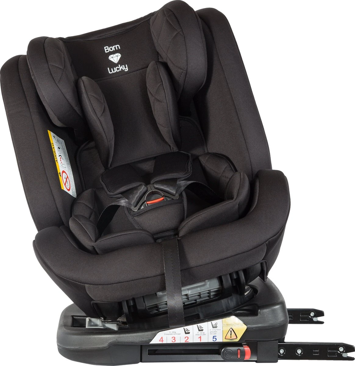 Born Lucky Meegroei Autostoel Roadline SPS ISOFIX - Groep 0/1/2/3 - 360° Draaibaar - Zwart 20 Born Lucky Meegroei Autostoel Roadline SPS ISOFIX - Groep 0/1/2/3 - 360° Draaibaar - Zwart - Afbeelding 18