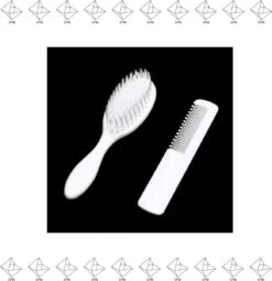 Merkloos EPIN | Baby Borstel + Baby Kam | Zachte Haartjes | Voor Baby