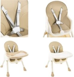Kinderstoel 3 In 1 - 5 Punts Veiligheidsgordel - Beige 15 Kinderstoel 3 In 1 - 5 Punts Veiligheidsgordel - Beige -Babyproducten 1164x1200 5