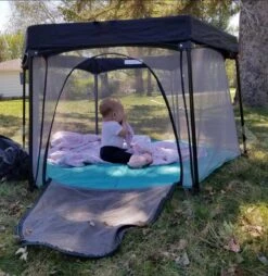 Deryan Draagbare Kinderbox - Zwart - Vaste Matrasbodem - Reisbox - Campingbedje 23 Deryan Draagbare Kinderbox - Zwart - Vaste Matrasbodem - Reisbox - Campingbedje -Babyproducten 1167x1200