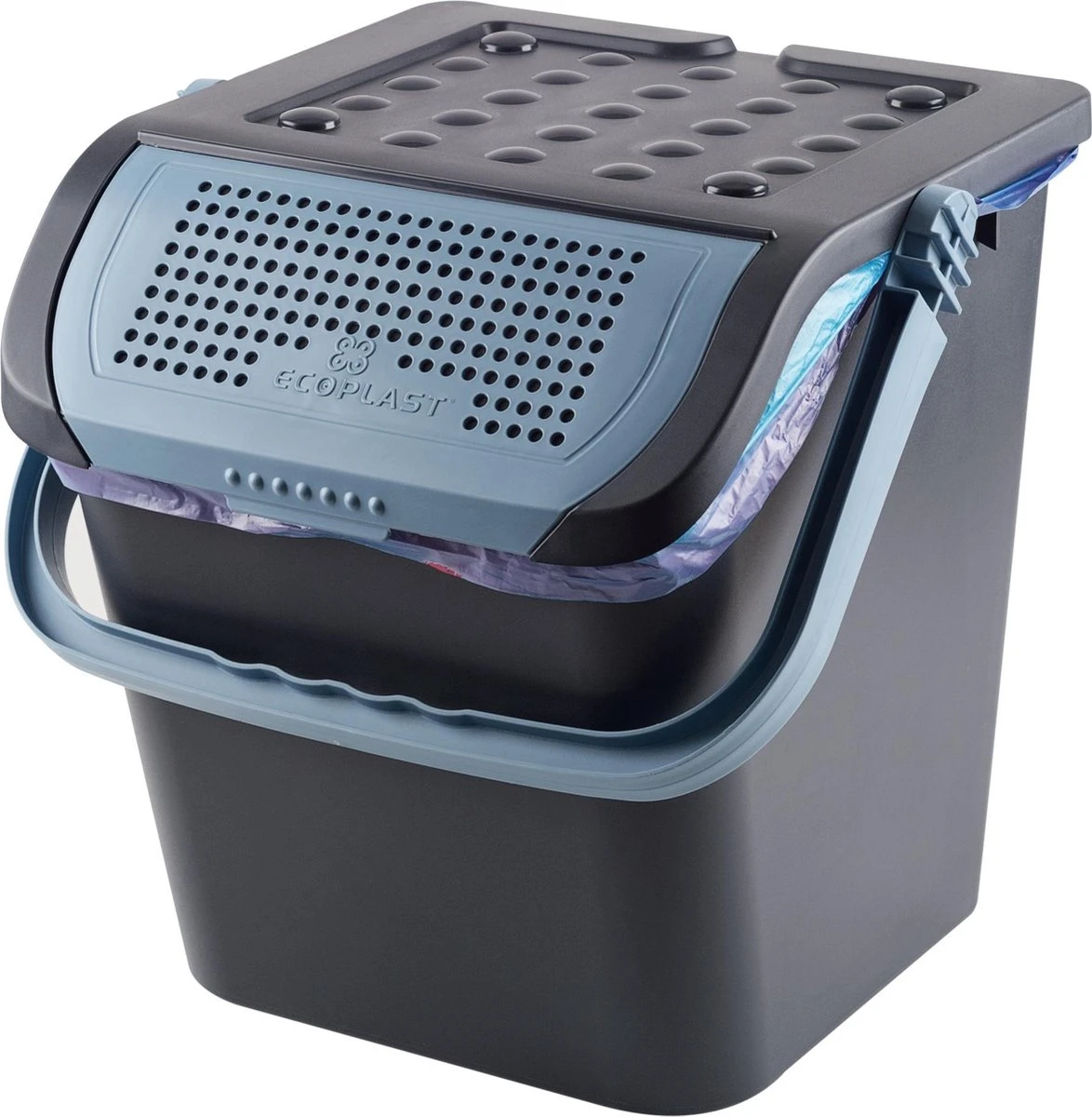 Maxi Luieremmer - 28 Liter - Incontinentie Materiaal Emmer - Blauw 5 Maxi Luieremmer - 28 Liter - Incontinentie Materiaal Emmer - Blauw - Afbeelding 3