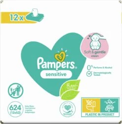Pampers® Pampers - Sensitive - Billendoekjes - 1248 Doekjes - 24 X 52 -Babyproducten 1177x1200 1