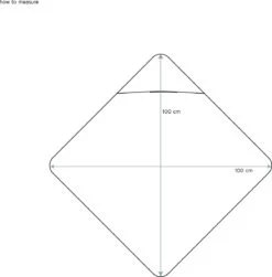 Koeka Baby Badcape Dijon Daily - 100x100cm - Zand -Babyproducten 1181x1200