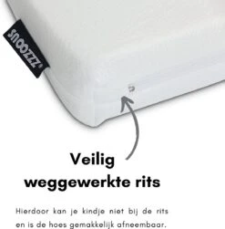 Snoozzz Reflux Kussen - Baby Hellend Kussen Voor Ledikant - Ventilerend - Met Wasbare Hoes - Wit -Babyproducten 1181x1200 5