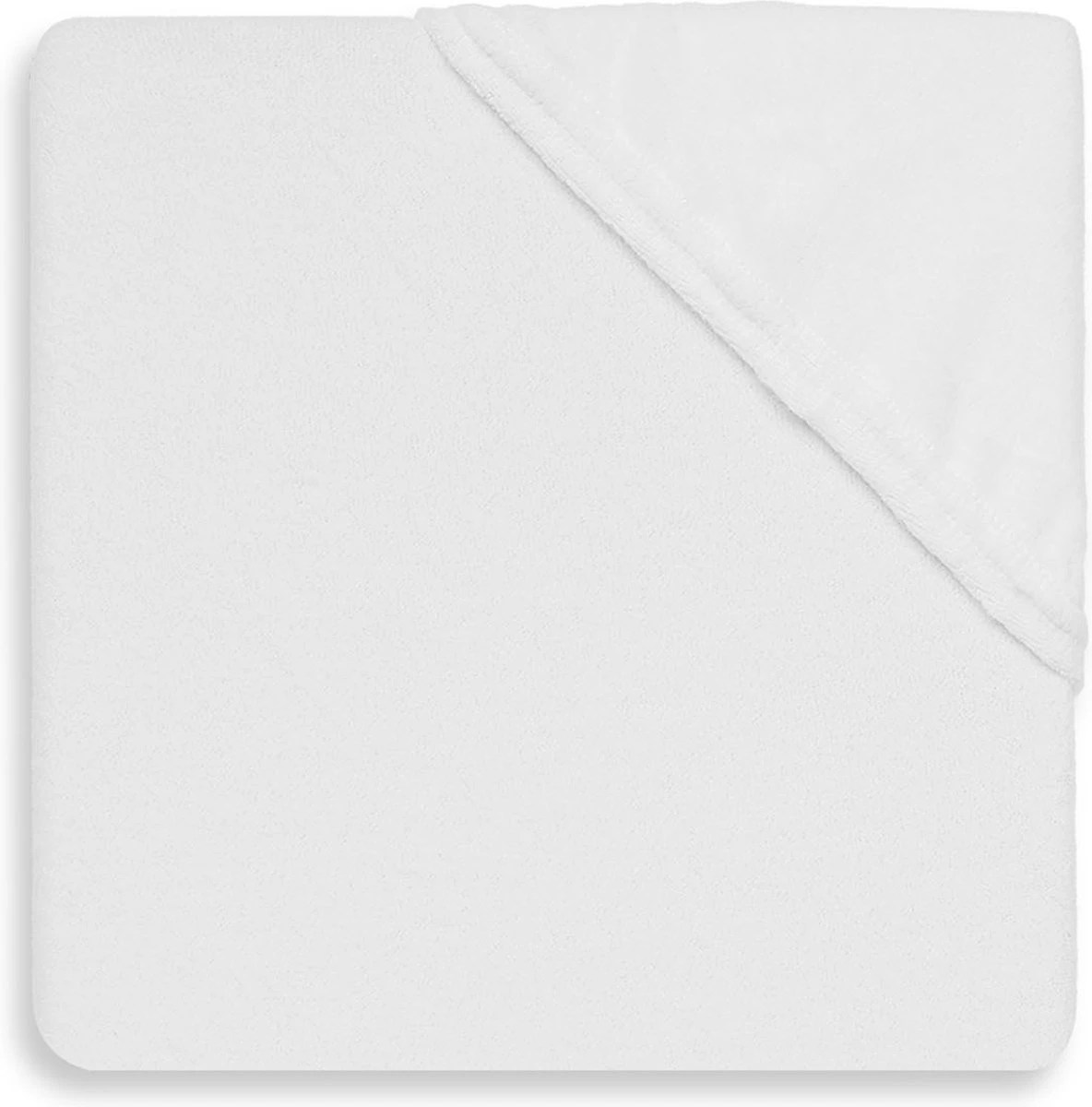 Jollein Hoeslaken Molton Ledikant 60x120cm - Wit 4 Jollein Hoeslaken Molton Ledikant 60x120cm - Wit - Afbeelding 2