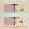 Little Dutch - Swaddle Doeken 70 X 70 Vintage Little Flowers / Pure Mauve -Babyproducten 1188x1200 7