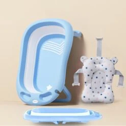 K IKIDO Babybadje - 3 In 1 Opvouwbaar - Multifunctioneel - Inclusief Badkussen - Baby Badje - Babybad - Peuterbadje - Lichtgewicht - Blauw 19 K IKIDO Babybadje - 3 In 1 Opvouwbaar - Multifunctioneel - Inclusief Badkussen - Baby Badje - Babybad - Peuterbadje - Lichtgewicht - Blauw -Babyproducten 1197x1200 9