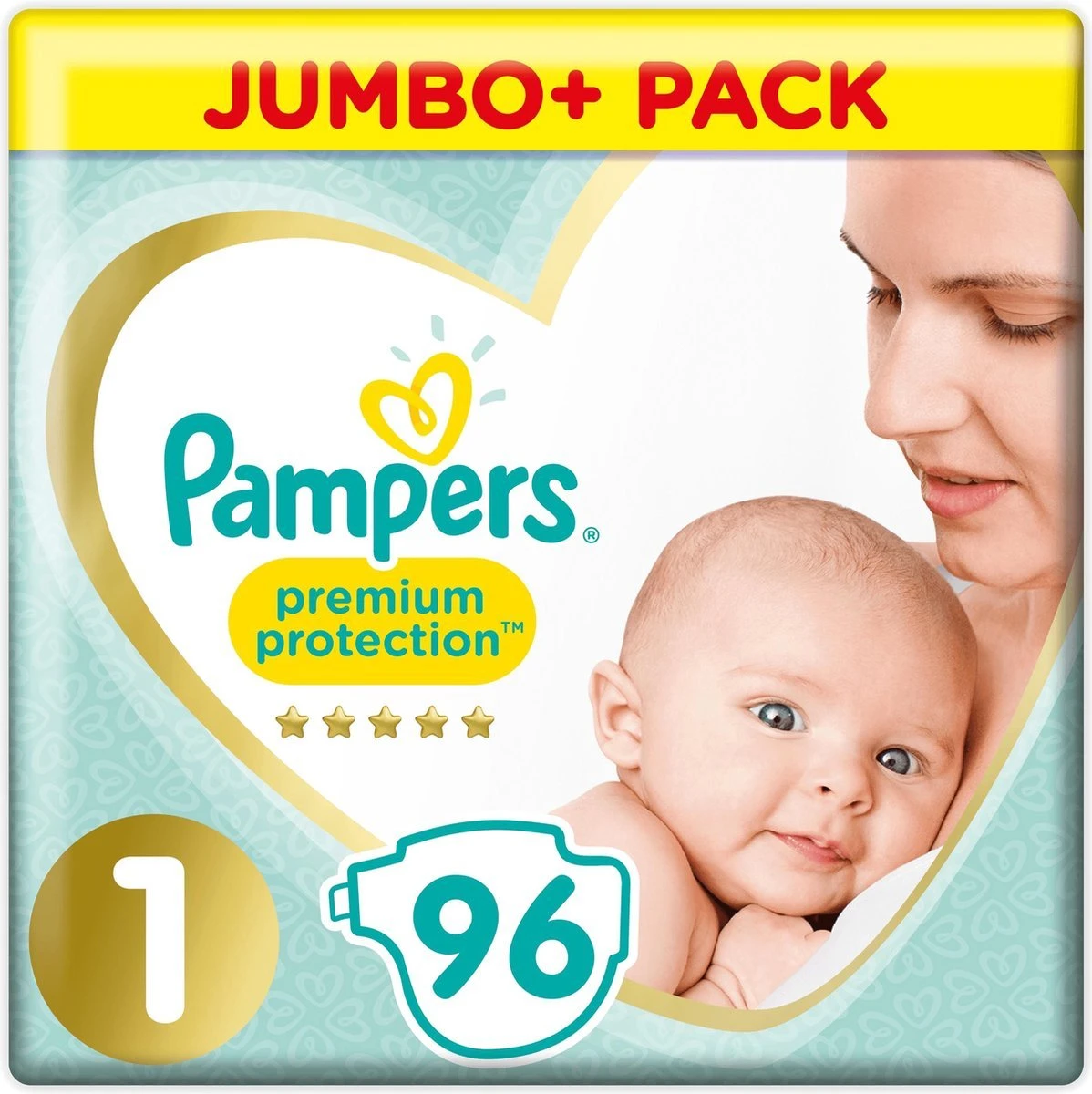 Pampers® Pampers Premium Protection Luiers - Maat 1 - 2 Tot 5kg - 96 Stuks 5 Pampers® Pampers Premium Protection Luiers - Maat 1 - 2 Tot 5kg - 96 Stuks - Afbeelding 3