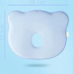 SIMIA™ Ergonomisch Babykussen Met Afneembare Hoes - Tegen Plat Achterhoofd - Hoofdkussen - Traagschuim Kussen - Memory Foam - Baby Steunkussen - Kraamcadeau - Blauw -Babyproducten 1198x1200 31