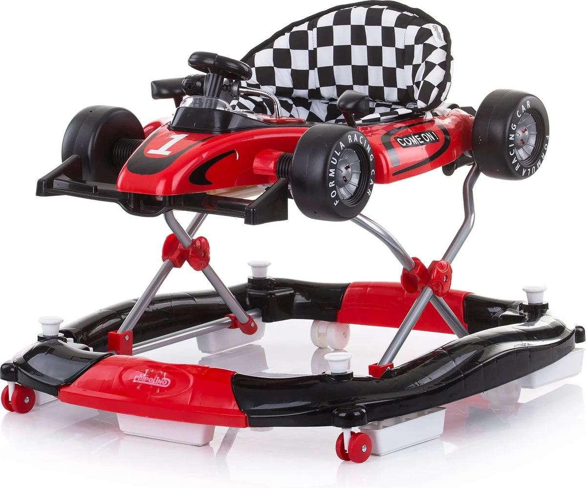 Loopstoel Racer 4 In 1 Rood Voor De Ontwikkeling Van Je Baby! 3 Loopstoel Racer 4 In 1 Rood Voor De Ontwikkeling Van Je Baby!