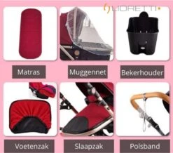 Merkloos Lioretti® Luxe Baby Buggy 3 In 1 | Baby Wagen | Kinderwagen Met Stoel En Wieg | Inklapbaar | Hoge Kwaliteit | Combi | Zwart -Babyproducten 1200x1060
