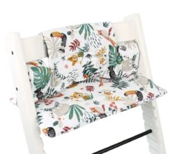 Ukje Stoelverkleiner - Geschikt Voor Stokke Tripp Trapp - Geplastificeerd - Kinderstoel - Kussenset - Wit Aap - Extra Dik -Babyproducten 1200x1080 10