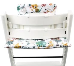 Ukje Stoelverkleiner - Geschikt Voor Stokke Tripp Trapp - Geplastificeerd - Kinderstoel - Kussenset - Wit Aap - Extra Dik -Babyproducten 1200x1080 11