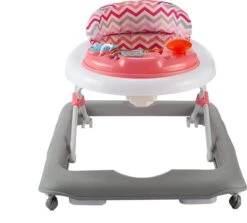 X Adventure Loopstoel / Babywalker Chevron - Inklapbare Loopwagen Met Speelset – Pastel Roze -Babyproducten 1200x1084