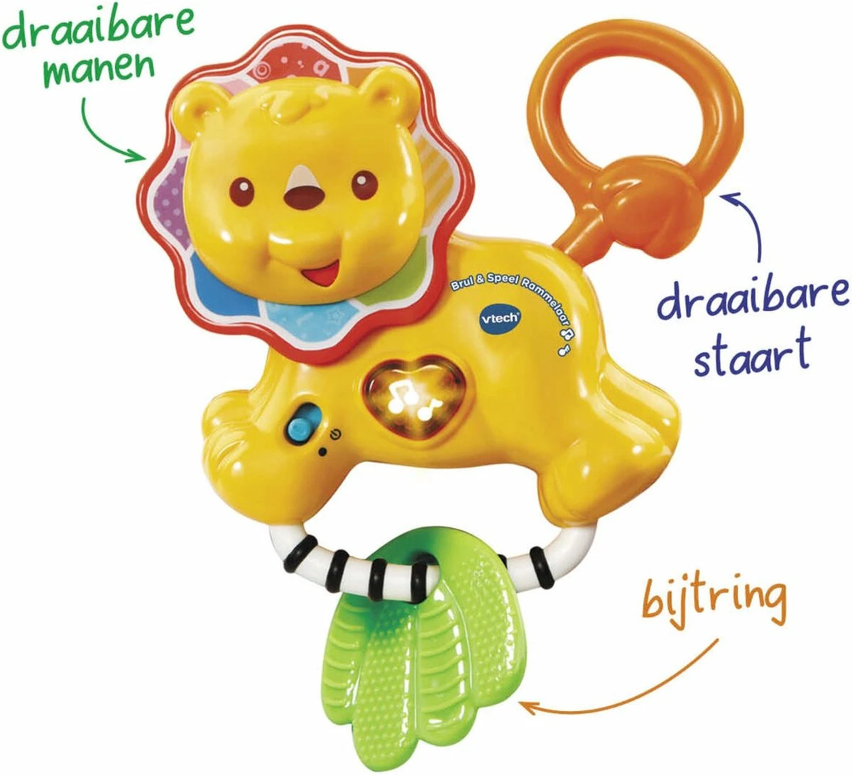 VTech Baby Brul & Speel Rammelaar - Educatief Babyspeelgoed - Bijtring - 3 Tot 24 Maanden 5 VTech Baby Brul & Speel Rammelaar - Educatief Babyspeelgoed - Bijtring - 3 Tot 24 Maanden - Afbeelding 3