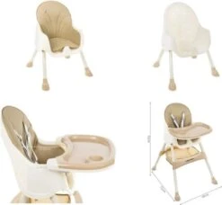 Kinderstoel 3 In 1 - 5 Punts Veiligheidsgordel - Beige 14 Kinderstoel 3 In 1 - 5 Punts Veiligheidsgordel - Beige -Babyproducten 1200x1110 4
