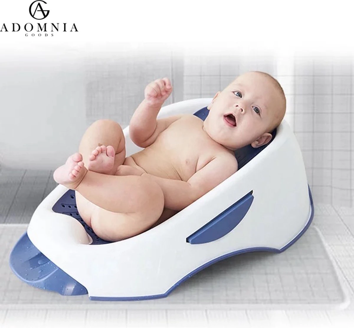 AdomniaGoods - Baby Bad - Pas Geboren Babybadje - Blauw 3 AdomniaGoods - Baby Bad - Pas Geboren Babybadje - Blauw