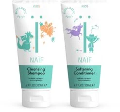 Naïf Voedende Shampoo En Conditioner - Kids - 200ml - Voordeelverpakking - Met Natuurlijke Ingrediënten