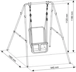AXI Metalen Baby Schommel Met Zitje Antraciet/créme - Vrijstaande Schommelset Voor Binnen En Buiten 13 AXI Metalen Baby Schommel Met Zitje Antraciet/créme - Vrijstaande Schommelset Voor Binnen En Buiten -Babyproducten 1200x1125 6