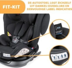 Chicco Autostoel Unico PLUS - Groep 0 1 2 3 - Isofix Bevestiging -Verstelbare Hoofdsteun - Zwart -Babyproducten 1200x1126