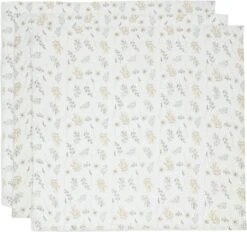 Jollein Hydrofiel Multidoek Bloom 70x70cm - 3 Stuks -Babyproducten 1200x1126 5