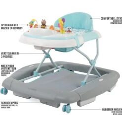 Loopstoel FreeOn Happy Piano Roze (incl. Schommelfunctie) -Babyproducten 1200x1127 5