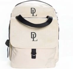 Deryan Luiertas Rugzak Met Verschoonmatje - Inclusief Flessenwarmhouder - Kinderwagenhaken En Isoleervak - Cream -Babyproducten 1200x1135