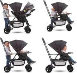 Joovy Caboose Graphite Stand On Tandem Buggy - Zwart - Duo Buggy - Dubbele Buggy -Babyproducten 1200x1142 3