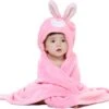 Multifunctionele Baby Fleecedeken Met Capuchon Konijn | Badcape Baby En Peuters | Deken Kinderen | Wikkeldeken | Dekentje Baby & Peuter 0-3 Jaar | Babydeken | Kraamcadeau | Babycape | Fleece Deken | Kraam | Maxi Cosi Deken | Dier | Roze| Meisje -Babyproducten 1200x1148 5
