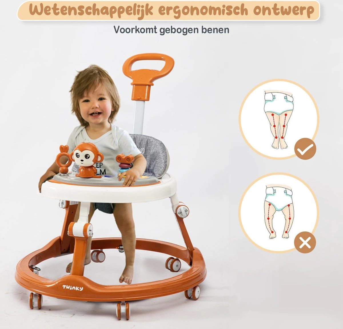 Twinky® Babywalker – Luxe Loopstoel Met 3-delige Speelset – Loopstoeltje Voor Baby Inclusief Voetenmat En Steel 6 Twinky® Babywalker – Luxe Loopstoel Met 3-delige Speelset – Loopstoeltje Voor Baby Inclusief Voetenmat En Steel - Afbeelding 4