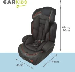 Carkids Verstelbaar Kinderautostoeltje Zwart En Rood | Kinderautostoel Groep 1-2-3 | Kinderen Van 9 Maanden-12 Jaar | 9-36 Kg -Babyproducten 1200x1150 4