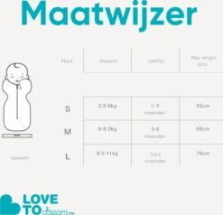 Love To Dream™ Babyslaapzak Swaddle Up™ - Inbakeren - Baby 0-3 Maanden - 3.5-6 Kg - All Season - Wit -Babyproducten 1200x1156 12