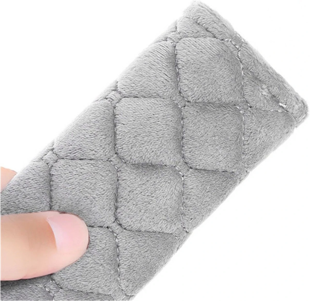 Hazlö Luxe Gordelhoezen - Checkered - Auto Gordel Beschermer - Schouderhoezen - Gordelkussen - Gordelhoes - 2 Stuks - Grijs 4 Hazlö Luxe Gordelhoezen - Checkered - Auto Gordel Beschermer - Schouderhoezen - Gordelkussen - Gordelhoes - 2 Stuks - Grijs - Afbeelding 2