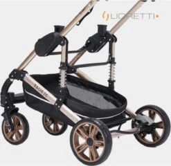 Merkloos Lioretti® Luxe Baby Buggy 3 In 1 | Baby Wagen | Kinderwagen Met Stoel En Wieg | Inklapbaar | Hoge Kwaliteit | Combi | Zwart -Babyproducten 1200x1168 1
