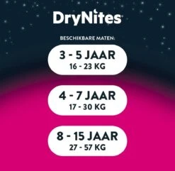 DryNites® 3-5 Meisje 10 Stuks -Babyproducten 1200x1169 3