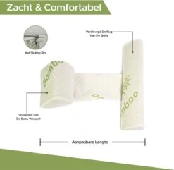 Novalits - Orthopedisch Baby Zijslaapkussen Met Traagschuim En Anti-Allergene Bamboe Microvezel Stof Om Een Plat Hoofd Tegen Te Gaan - Zijligkussen Voor Peuter - Babykussen Zijligging - Rolkussen - Steunkussen - Slaapondersteuning 14 Novalits - Orthopedisch Baby Zijslaapkussen Met Traagschuim En Anti-Allergene Bamboe Microvezel Stof Om Een Plat Hoofd Tegen Te Gaan - Zijligkussen Voor Peuter - Babykussen Zijligging - Rolkussen - Steunkussen - Slaapondersteuning -Babyproducten 1200x1171 14